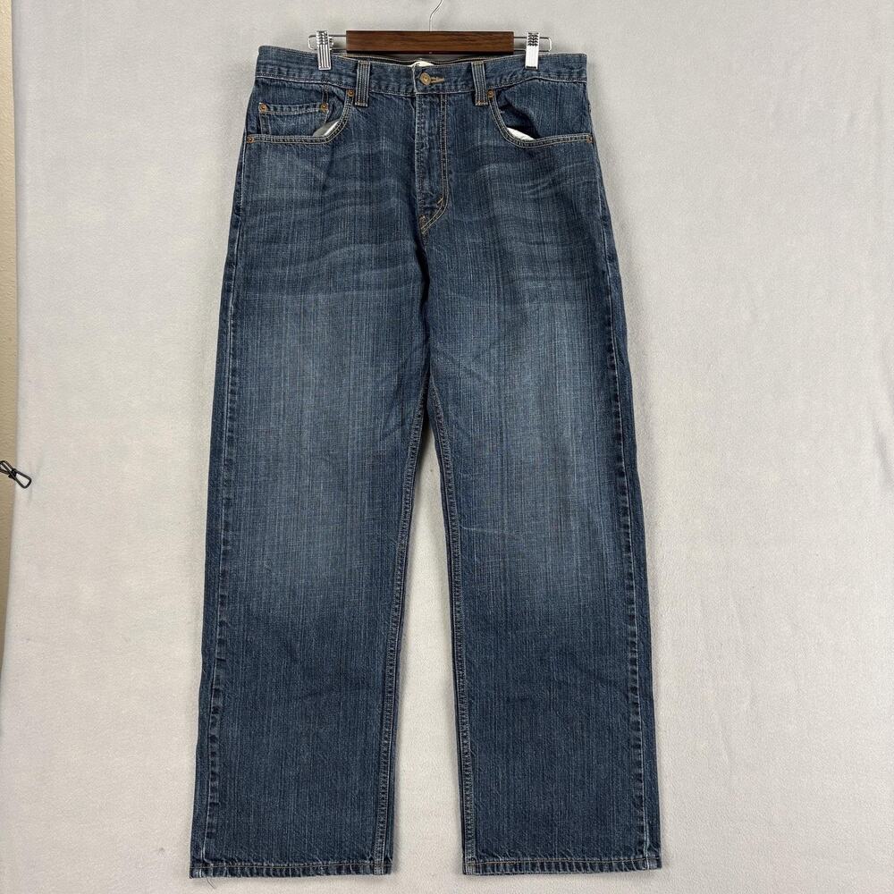 Vintage Levis 569 Jeans Mens 34x30 Medium Wash Blue Denim Loose Straight Relaxed